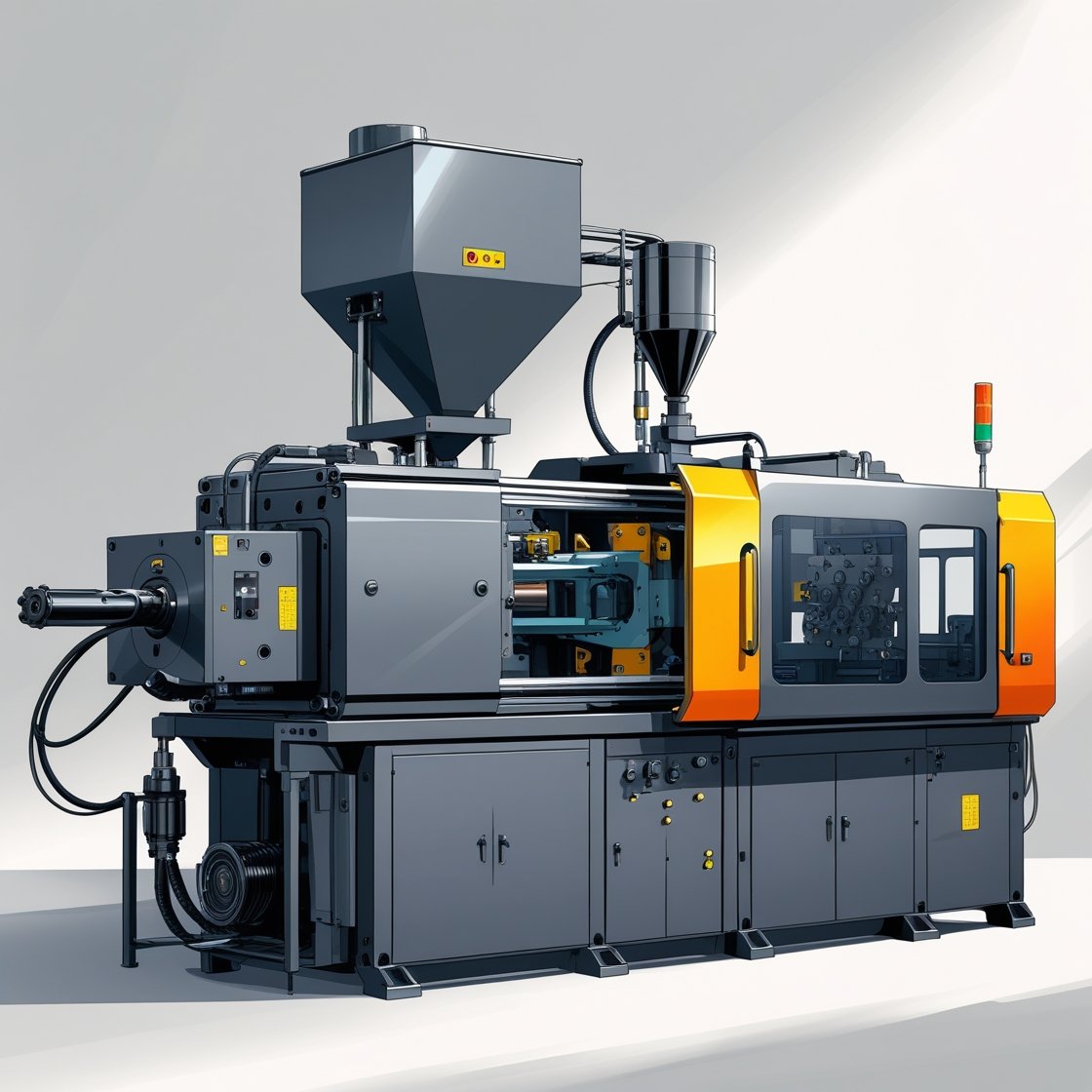  Plastic injection molding machine 